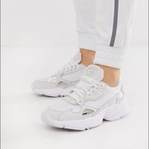 Adidas falcon sneakers white size 11
